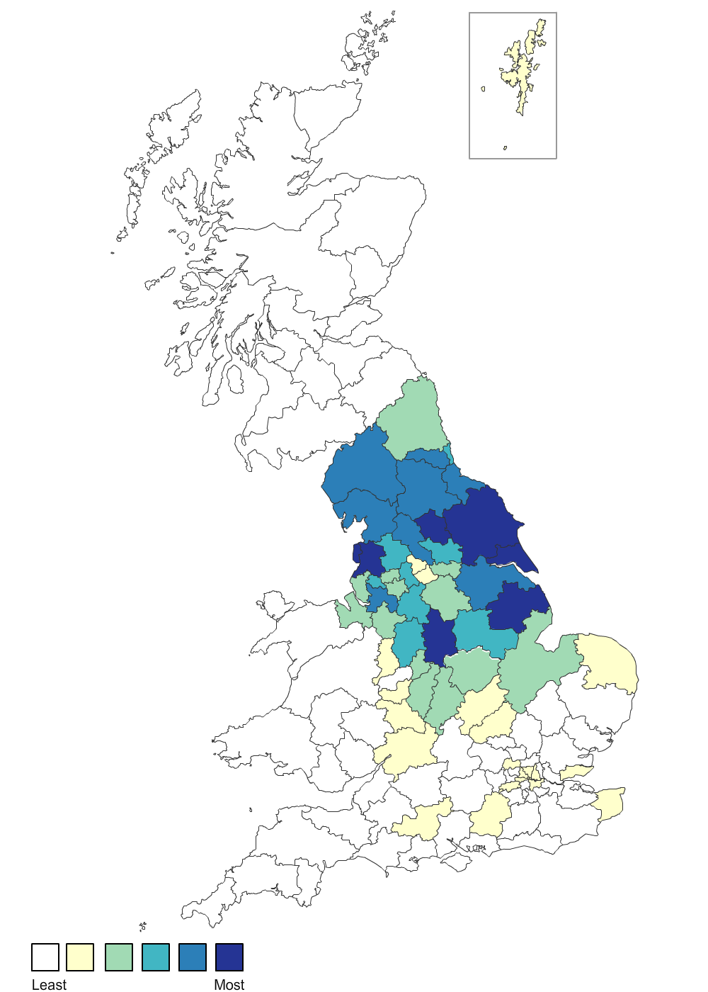 Harrison surname map